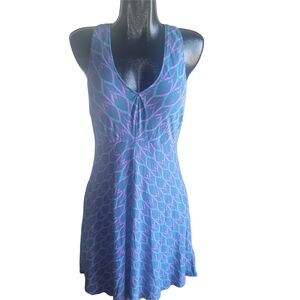 The North Face Akeelah Teal and Pink Tank Dress L